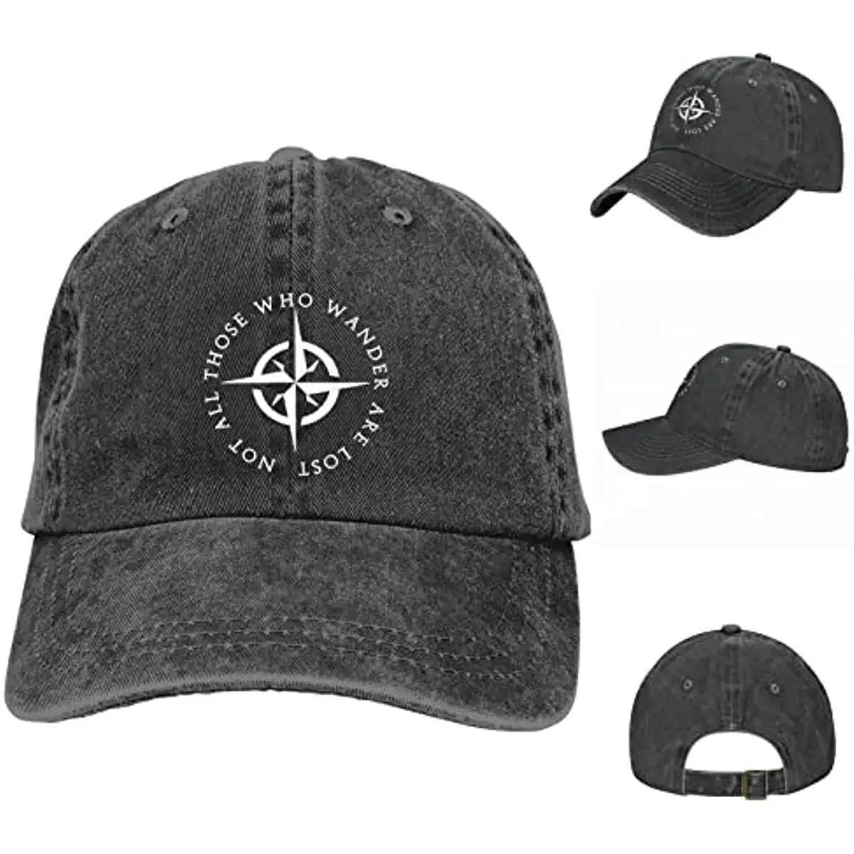 Baseball hat cowboy hat adjustable retro funny leather hat mens outdoor sports truck hat W241225