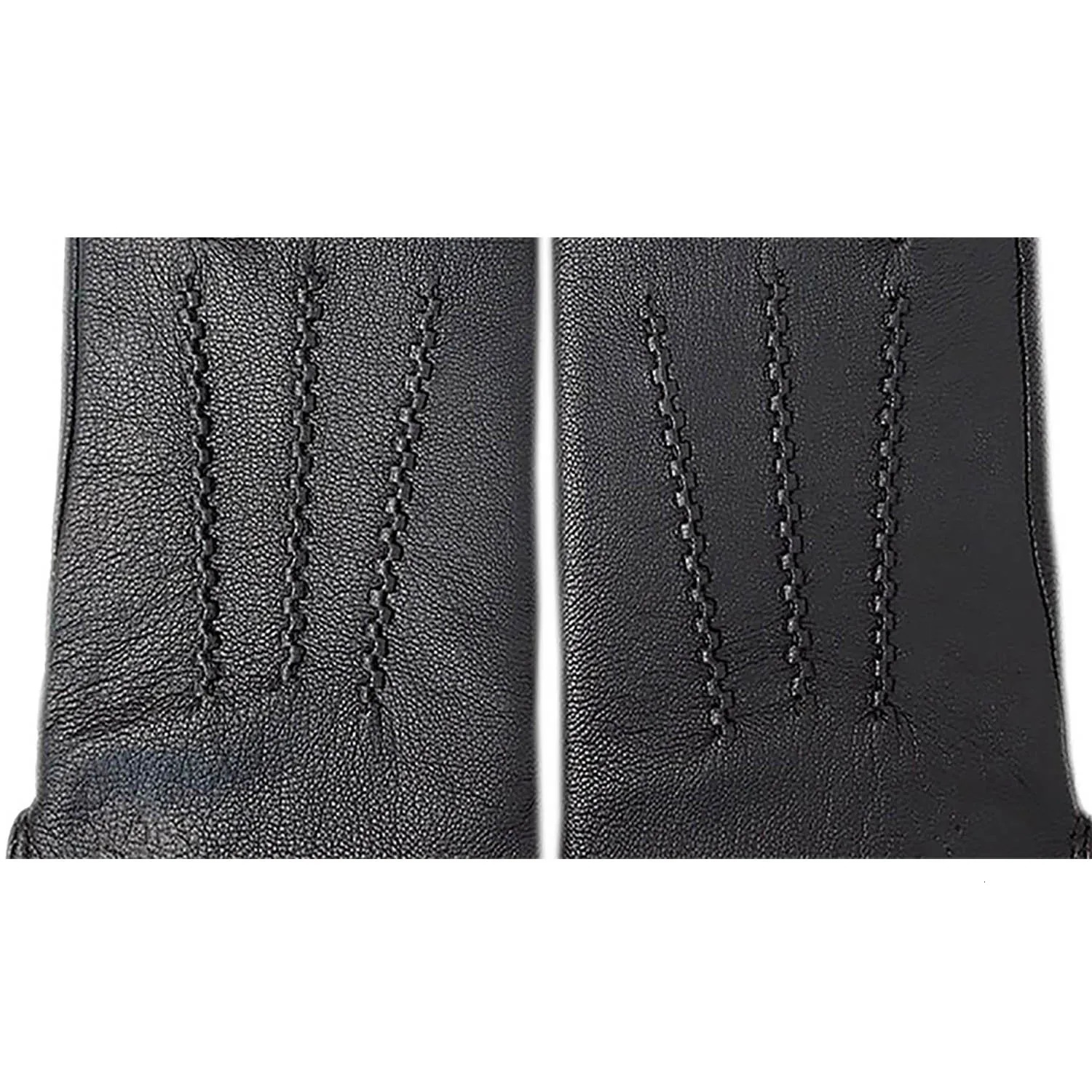 Winter Mens Deerskin Gloves Wrist Fashion Genuine Deerskin Gloves Wool Lining Machine Sewing Warm Driving Riding Col 241225