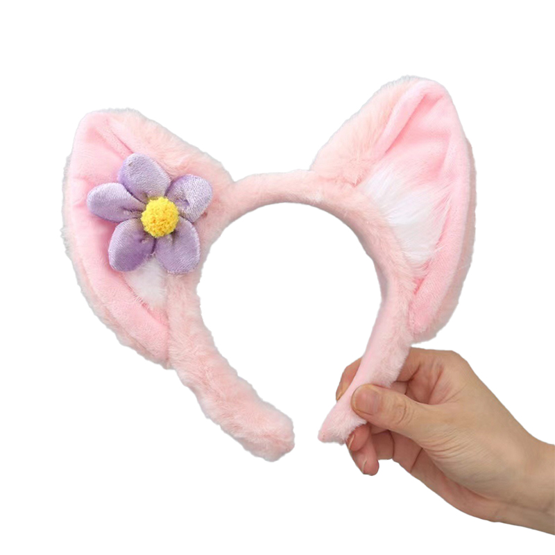 Plush Hair Band Cartoon Cute Cat's ears Steamed cat-ear shaped bread Head Band Net Red Same Style Face Wash Photo Hair Accessories Wholesale