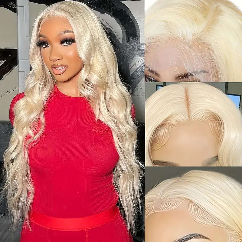 12A Front Lace Wig Female Middle Split Large Wave Off White Long Curled Hair Full Headset Kq1 Kq1