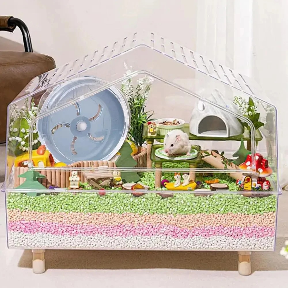 Hamster Sport Running Wheel Rat Small Rodent Mice Silent Jogging Hamster Gerbil Exercise Play Toys Hamster Accessories