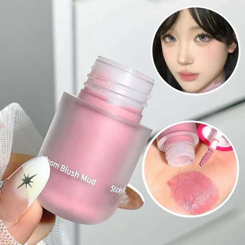 Mud Rouge Mini Ber Matte Low Saturation Pigment Cheek Tint Moisturizing Natural Cheekbone Contouring Dye Clay B CosmeticXJ241225