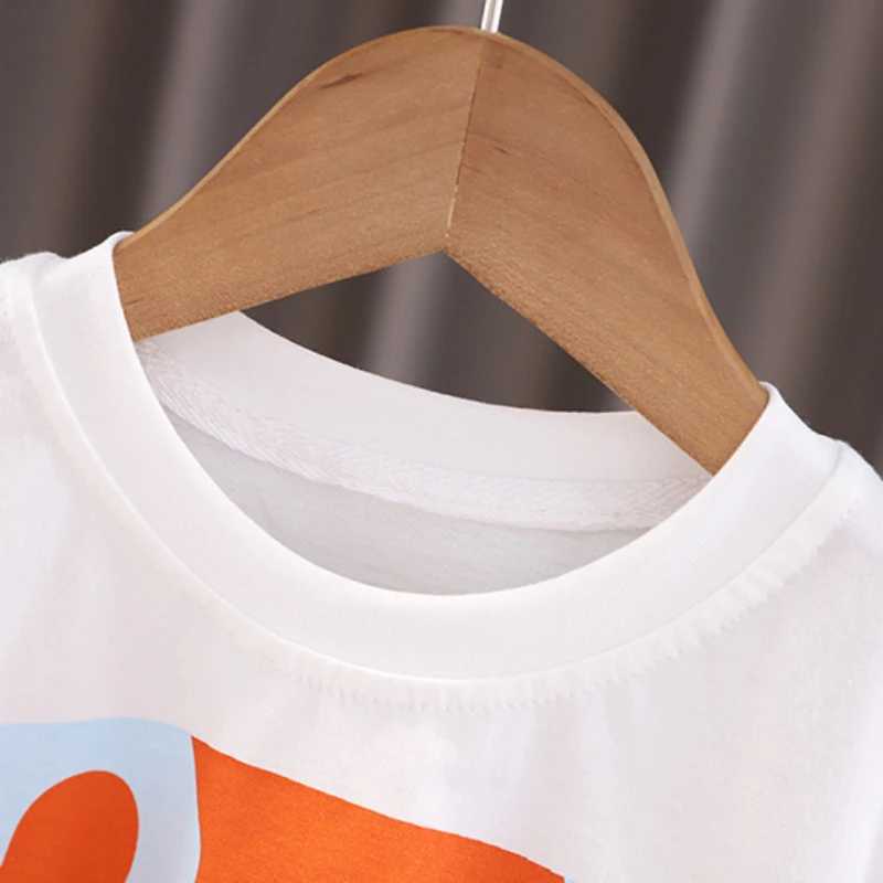 Clothing Sets Summer Baby Girls Cotton Clothes Set Kid Boy Cartoon Printed T-shirts and Shorts 2pcs Suit Children Casual Top Bottom OutfitsY241225SCFF