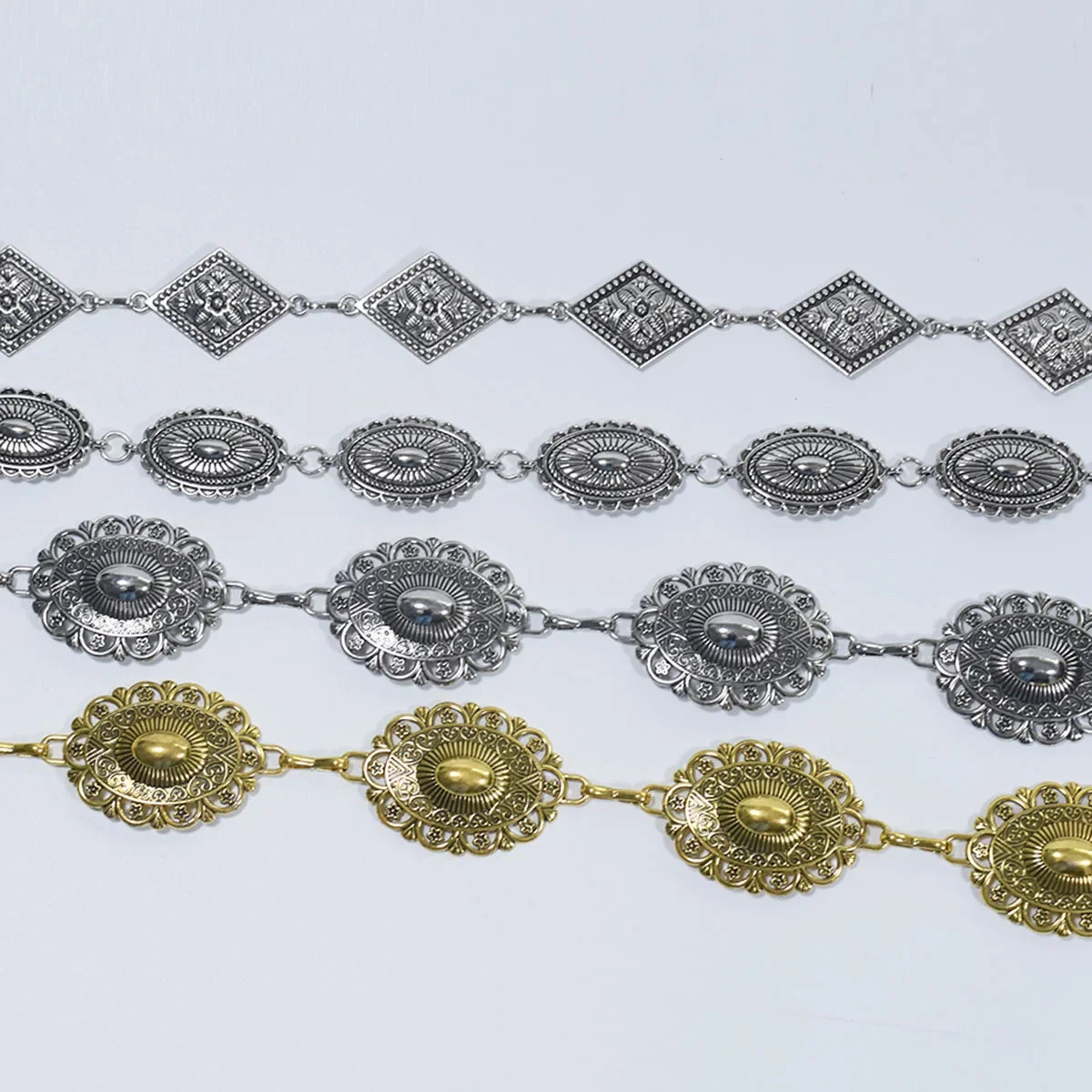 Vintage Carved Metal Waist Chain Accessory Womens Belt For Dresses Y2K Ethnic Style Body Jewelry From China Mainland 241225
