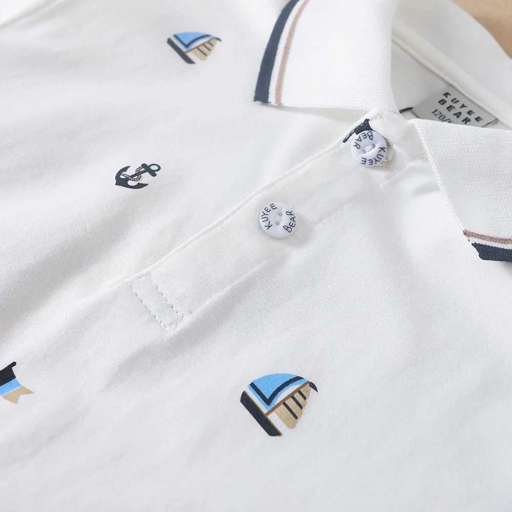 Boys Shirts 2024 New Summer Top Polo Shirt High-quali Kids Clothes Short Sleeve Cotton Tee for ChildrenXJ241225
