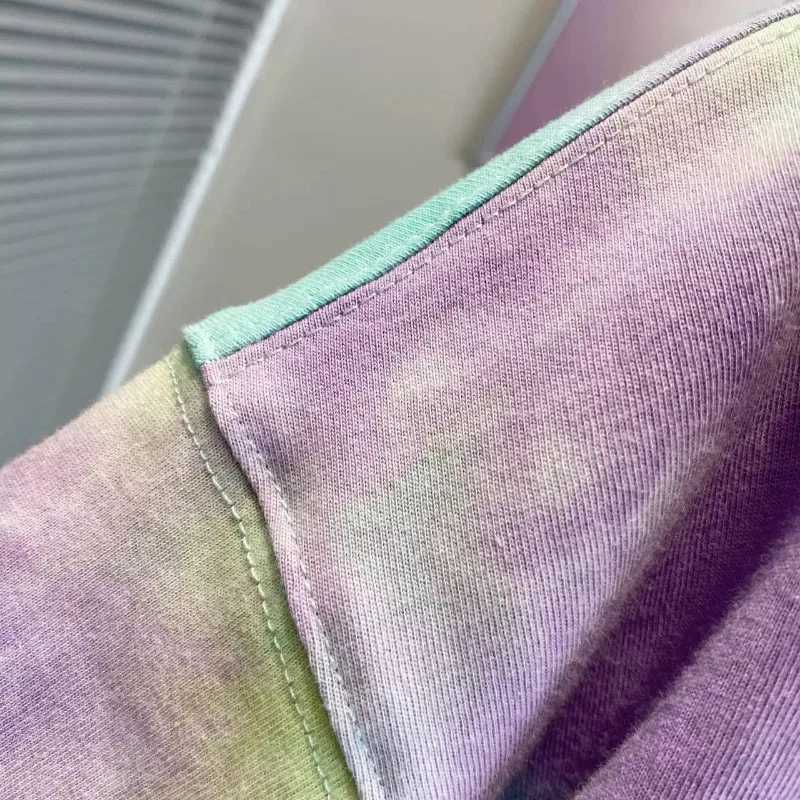 Clothing Sets Kids Clothes Girls Boys Summer Tie-dye print Tracksuit Children Girl Top Shorts 2pc Set Teenage Fashion Outfit Colorful SuitY241225GTHJ