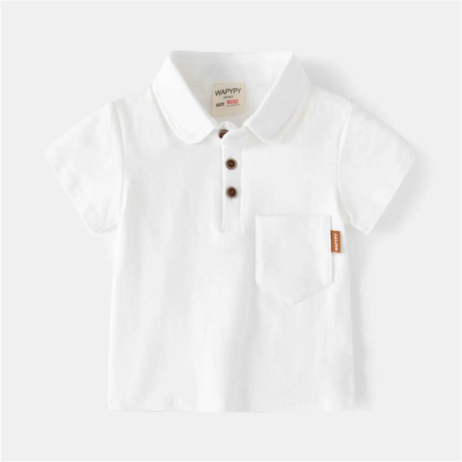 Summer Baby Boys T Shirt Short Sleeve Polo Shirts For Boy Children Solid Color Tee Baby Top Boy Clothes Korea Sle Clothes 1-7XJ241225