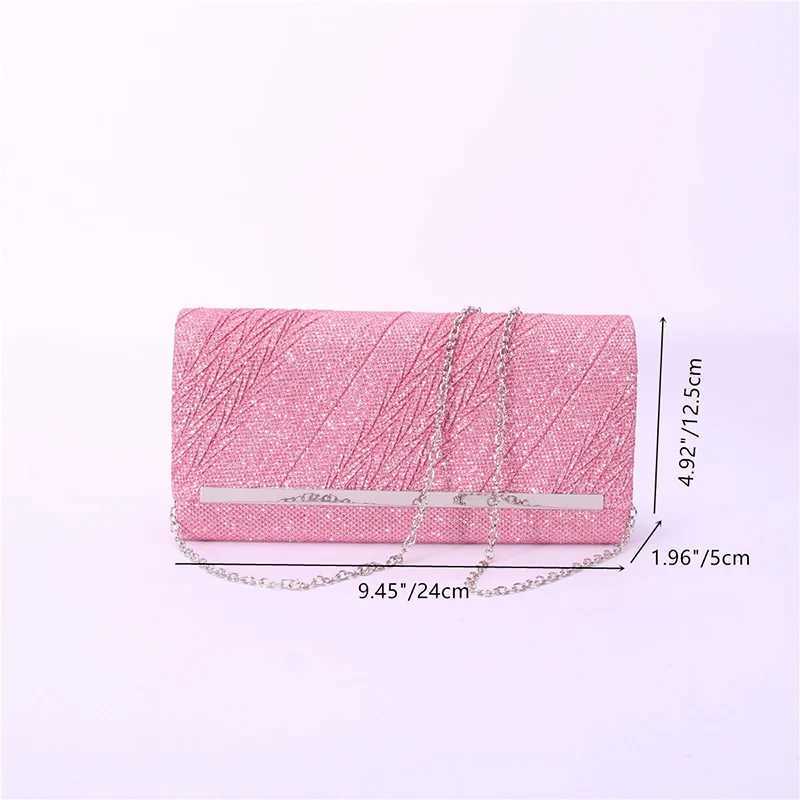 High Quality Evening Dress Womens Envelope Wallet High Quality Shoulder Clutch with Chain Handbag Banquet Dress Clutch T241225
