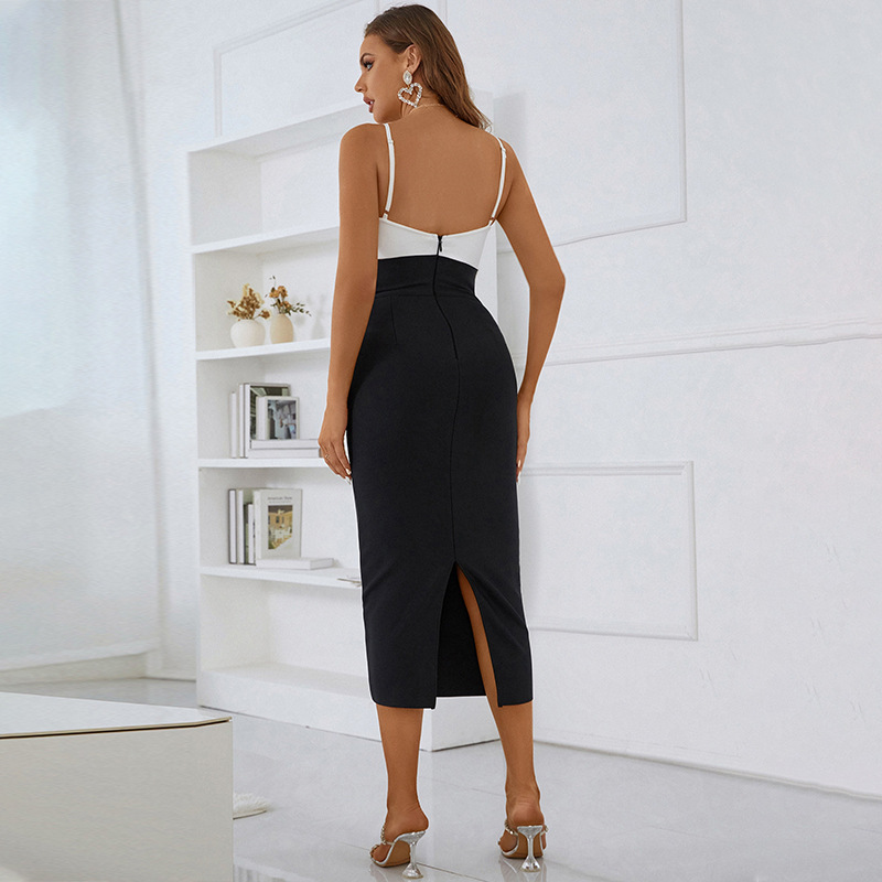 L180 Female Fashion Technician Tight Hip-wrapped Tube Top Skirt Sexy Dress