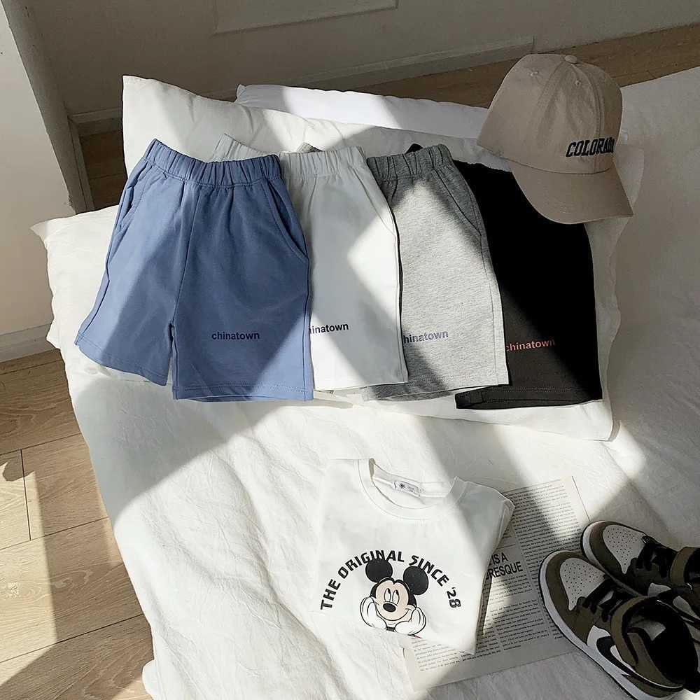 Clothing Sets Childrens New Shorts Casual Wear Summer Boys Girls Shorts Casual Childrens Sweatpants Tide Baby Summer Sweatpants ShortsY241225IV2S