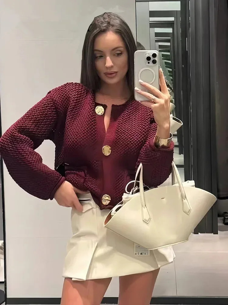 Ladies Autumn Winter Knitted Cardigans Sweaters Loose Casual Button Long Sleeve Sweater Women Coat Tops Female 241225