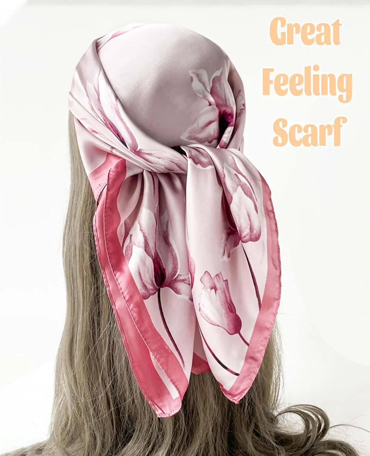 Mulberry Silk Feeling Head Scarf Womens Fashion Square Neck Satin Scarfs for Bag Hair Scarves Gift Hijab Scarf Women 241225