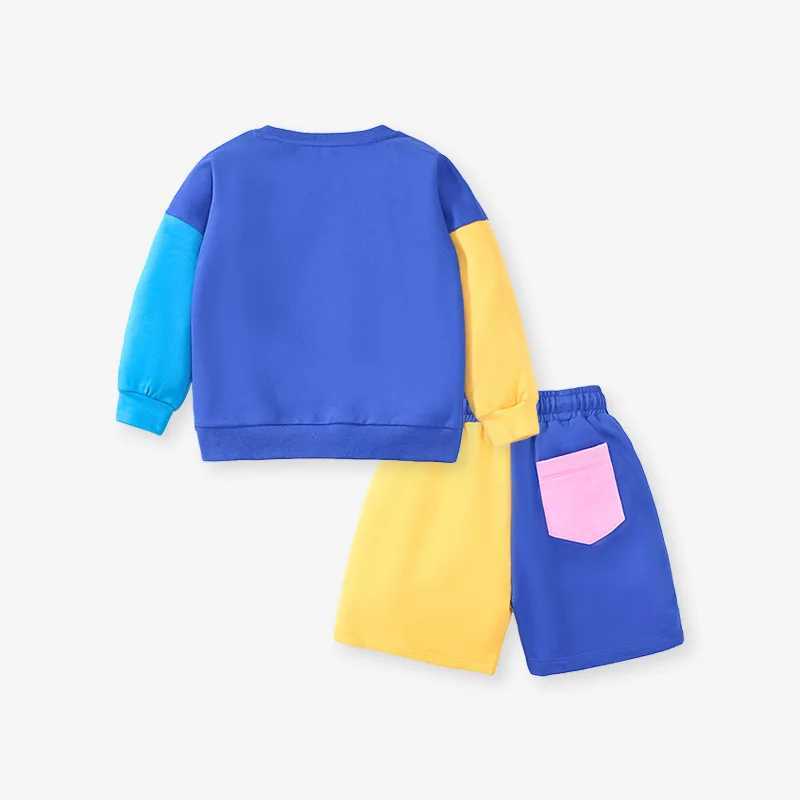 Clothing Sets Autumn Winter Baby Girl Clothes Set Kid Boy Fashion Sweatshirts Pullover shorts Bottom 2pcs Suit Children Long Sleeve TracksuitY241225IG