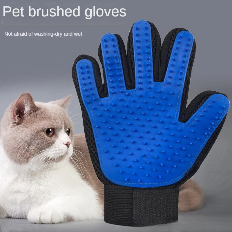 Dog Pet Dog Grooming Equipment Gloves Silicone Cats Brush Comb Hair Removal Bath Cleaning Supplies Bathe Dogs Products Home