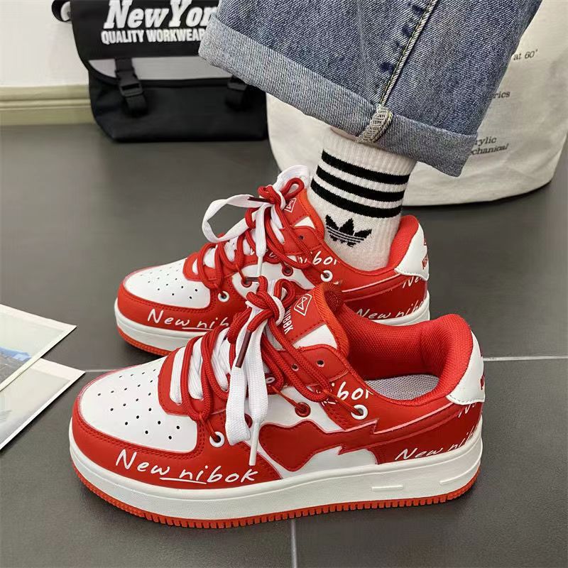 2025 hot free shipping designer shoes for mens womens red blue black Fashionable contrasting casual shoes