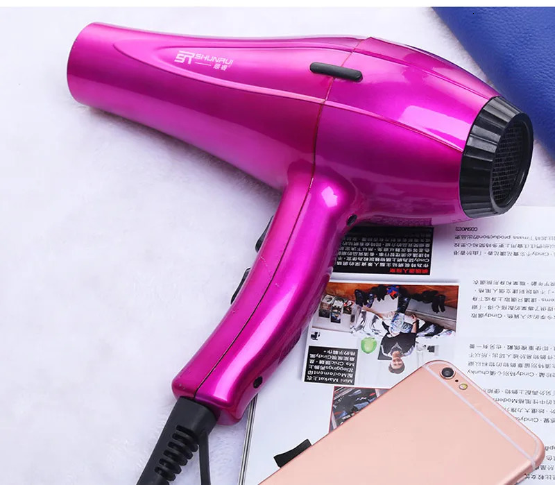 Professional Blue Light Anion Blow Dryer 2 Speed 3 Heat Settings 4000W Power /Cold Wind Hair Dryer Salon Hair Styling 241225