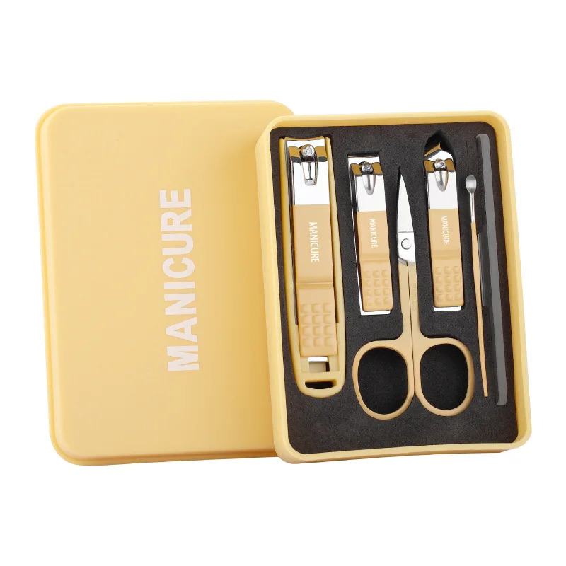 Pink Nail Clipper Set HighGrade Household 4/5/6 pcs Nail Clippers Men Women Universal Pedicure Tools Portable Nail Tools Gift 241225
