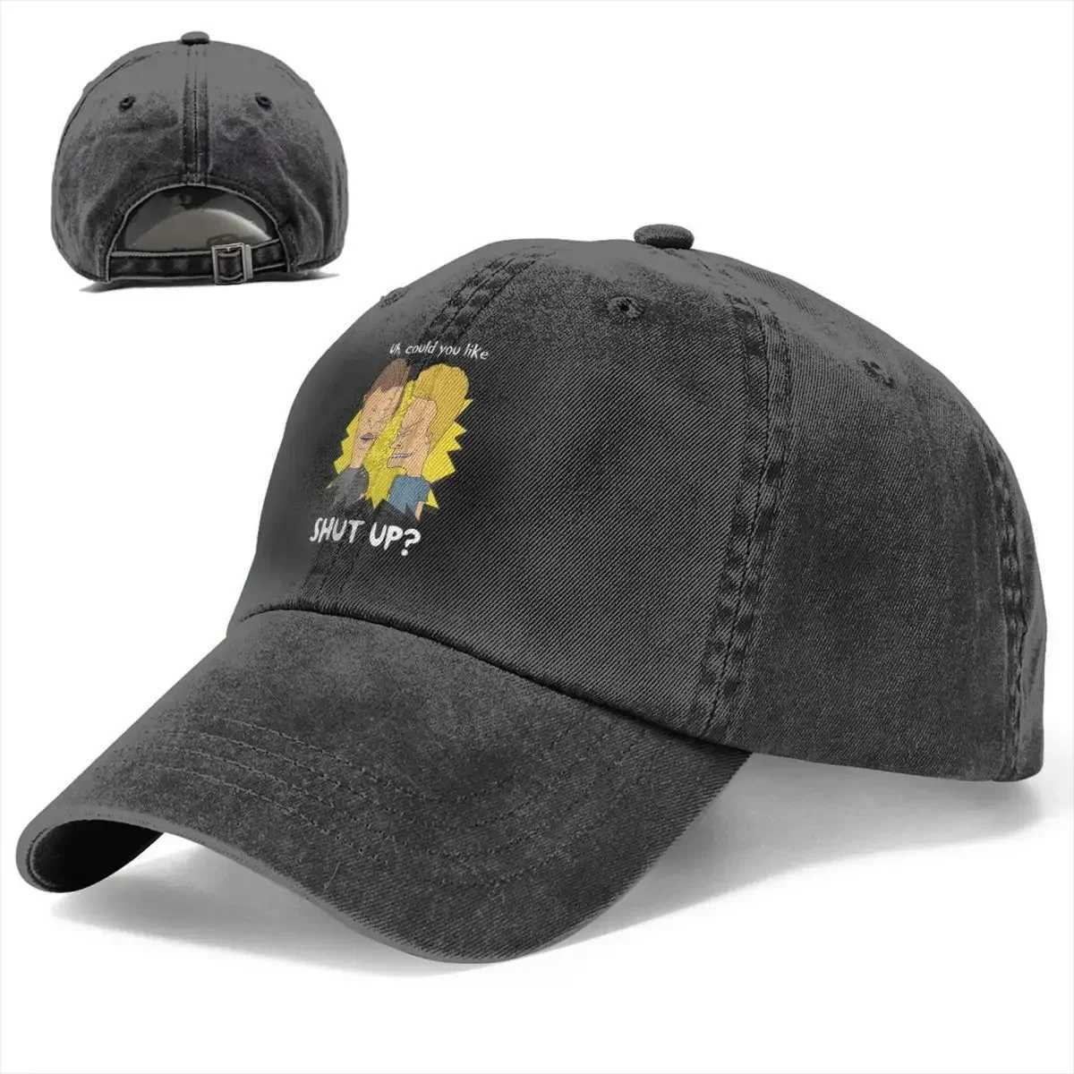 Solid color denim hat closed graphic hat sun hat baseball hat beaver hat and button head birdcage truck driver dad hat W241225