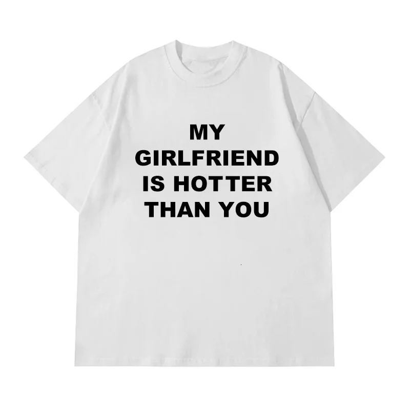 Men T-Shirt Letter Oversized Tops Cotton Summer Casual Hip Hop Short Sleeve Tee Vintage Korean Fashion Y2k Streetwear Clothing 241224