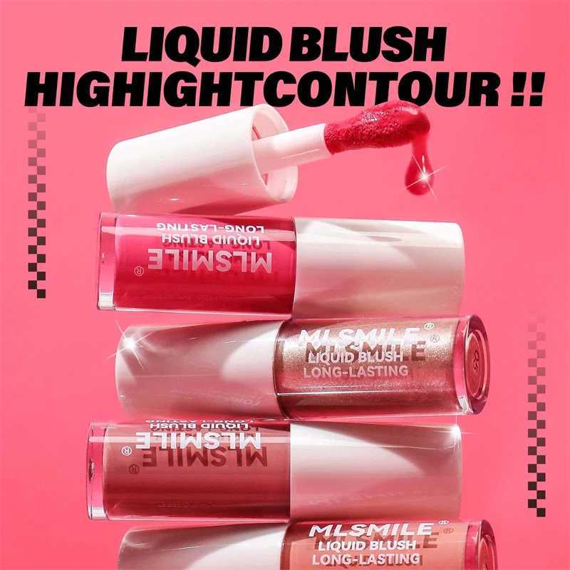 Liquid Highlighter Ber Matte Peach Red Cheek Tint Makeup Rich Pigment Moisturizing Cheekbone Contouring Dye Creamy BXJ241225