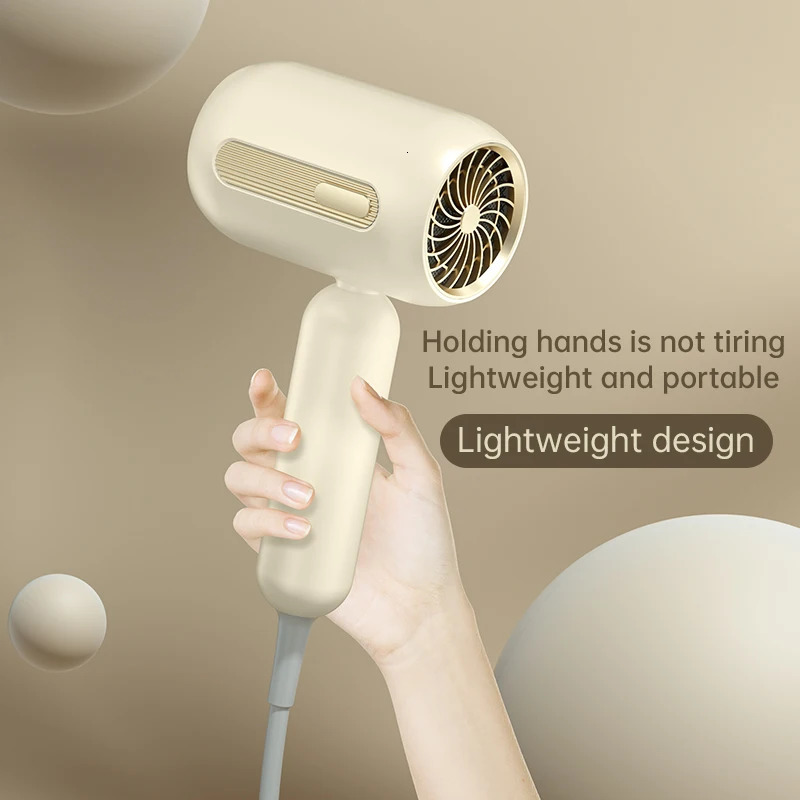 High Quality Negative Ion Household Hair Dryer Professional Dryer Powerful Hairdryer Travel Homeuse Cold Wind Blow Dryer 241225