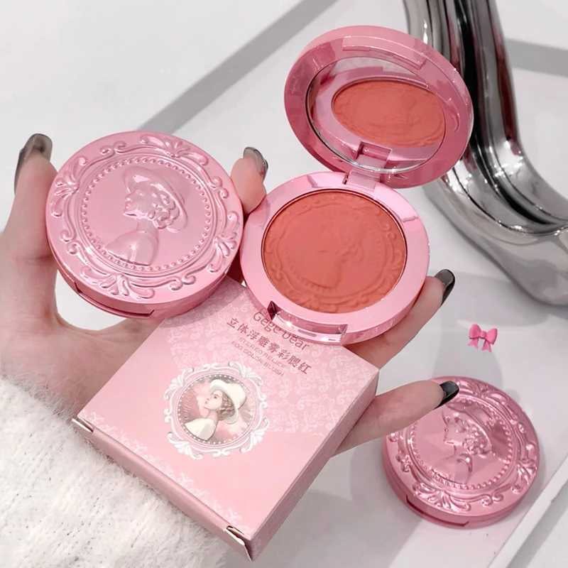 Gegebear Relief Powder Ber Matte Monochrome Natural Makeup Facial Cheek Contour Peach B Palette Powder Makeup CosmeticsXJ241225
