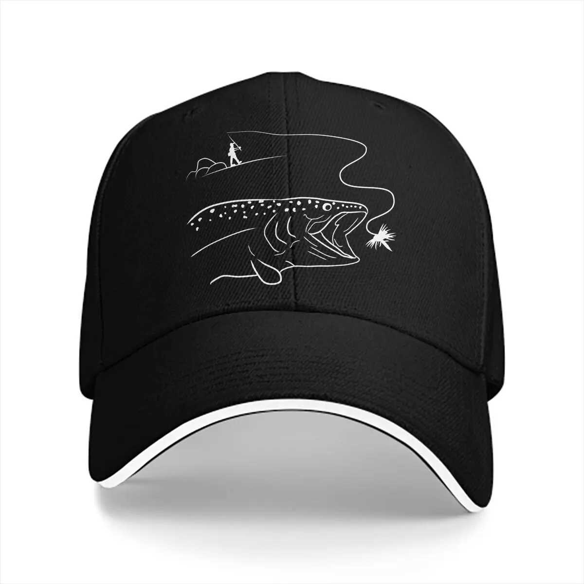 Fisher and Angler baseball caps Peaked hats flying fishing sun hats W241225