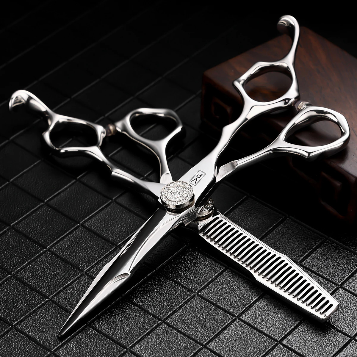 VP Professional Hairdressing Scissors 6.0Inch Japan 440C Steel Hairdresser Hair Cutting Tools Barber Shears Thinning Scissors 241225