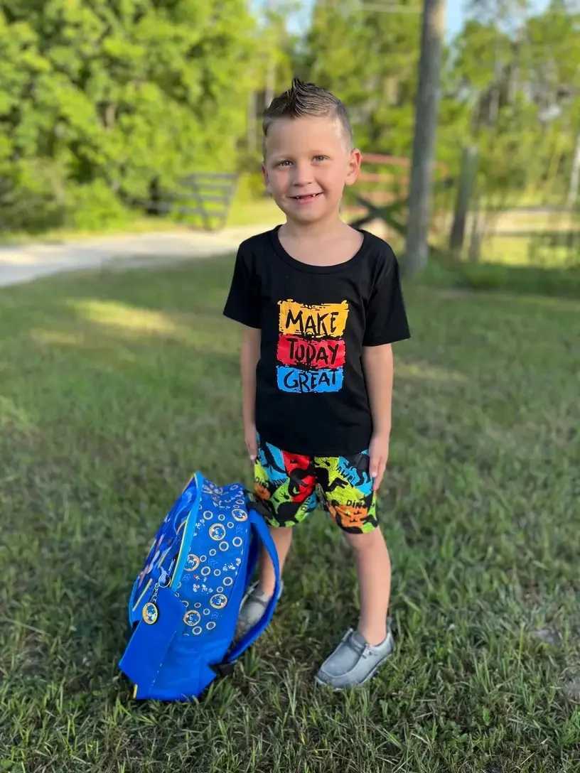 Clothing Sets 1-5Y Toddler Kids Boys 2pc Clothing Sets Summer Colorful Printed Cotton T-shirts+Shorts Fashion Sport Suit for Children BoysY241225FGSK