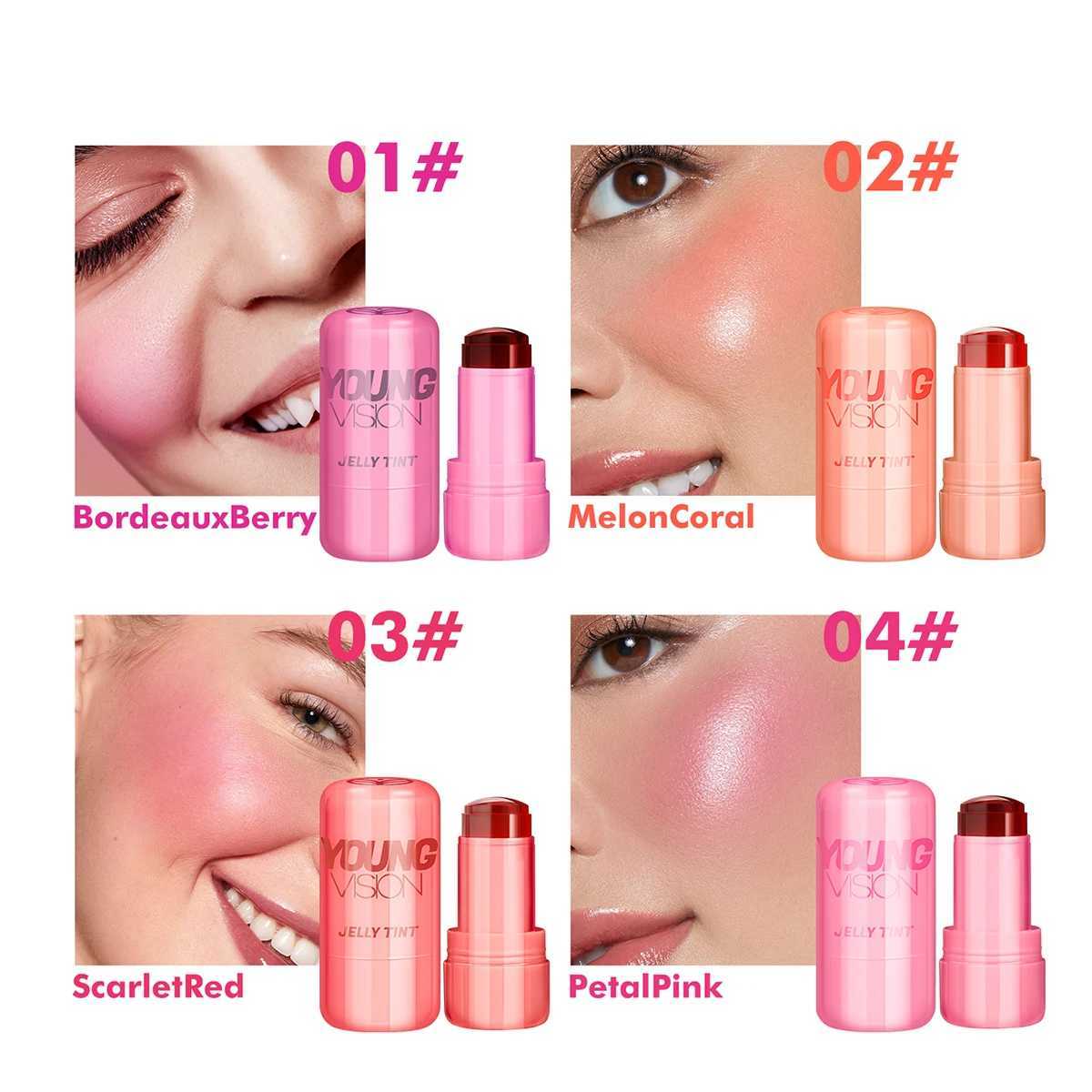 VISION Multi-Color Jelly B Stick Q Pinberry Lip Dye Stick for Lip and Cheek Natural and Easy Tinting Lip Gloss StickXJ241225