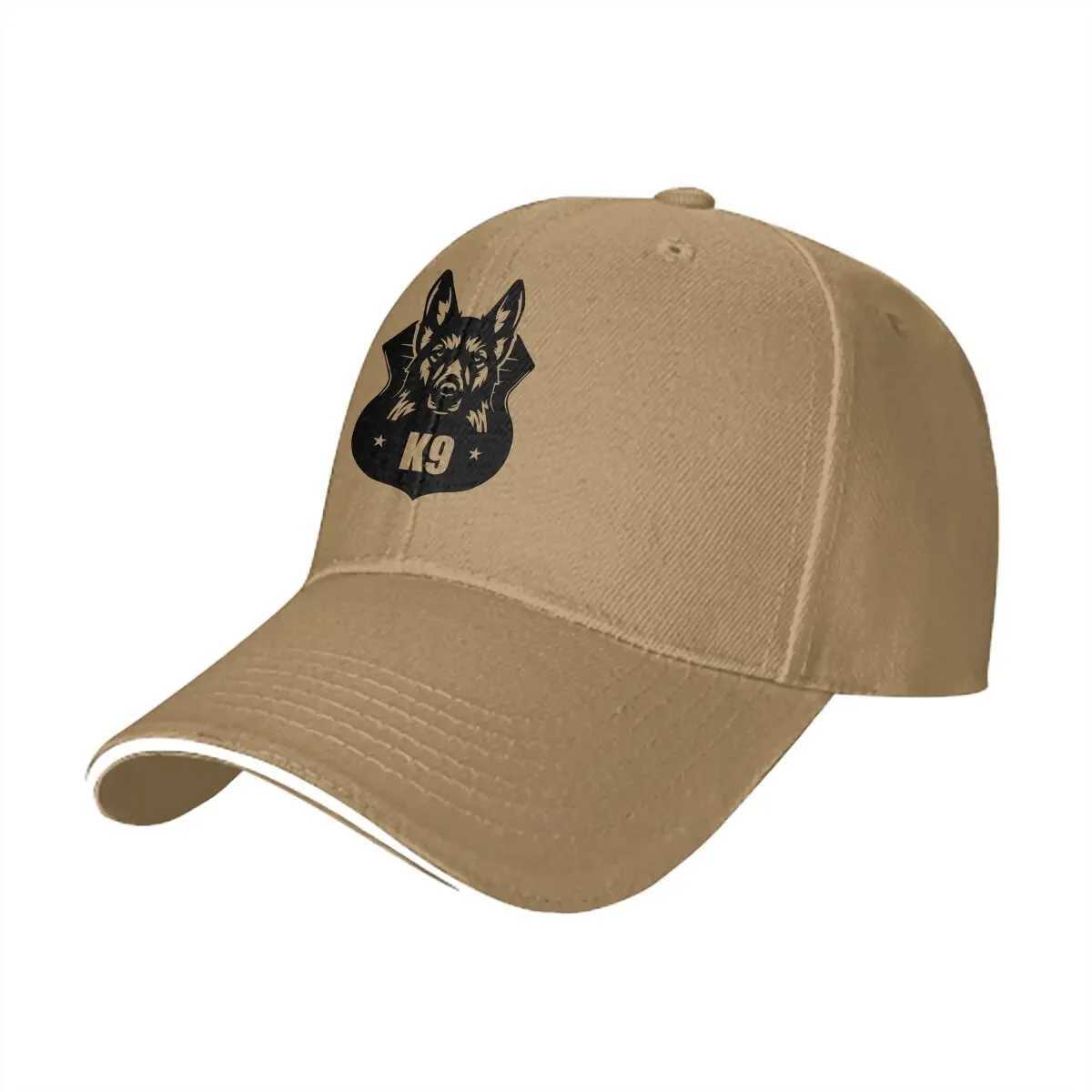 K-9 police dog multi-color hat Peaked mens hat K9 police dog personal protective hat W241225