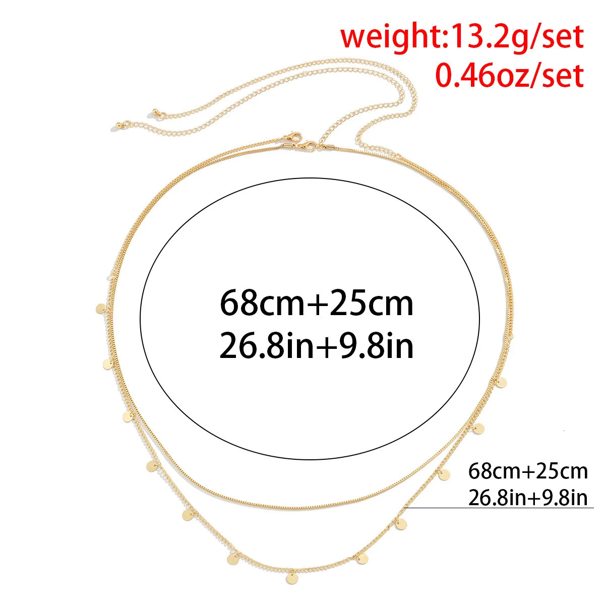 Boho Multilayer Summer Beach Waist Chain Women Retro Creative Gold Color Round Sequin Pendant Body Fashion Jewelry 241225