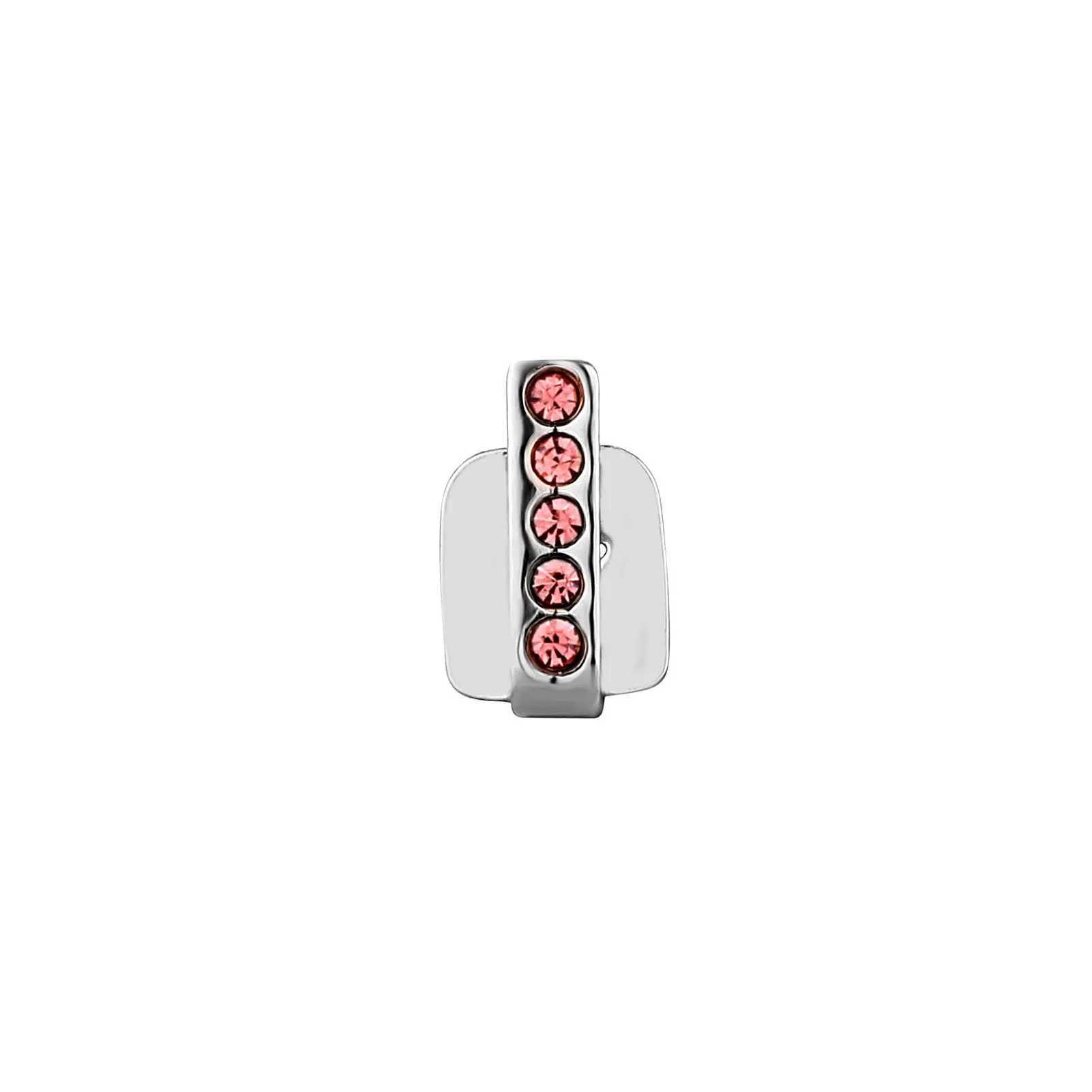 RACHELZ Hip Hop Single Vertical Bar Colorful Zircon Teeth Grill Punk 14K Gold Plated Tooth Cs Decor For Women Men Jewelry GiftXJ241225