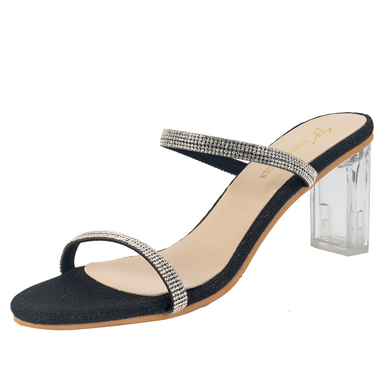 Fashionable Ddmywed New Internet Celebrity Coarse Heel Sports Sandals For Women S Summer Fairy Trend Sponge Cake Water Diamond Shoes Chinese Brand F D