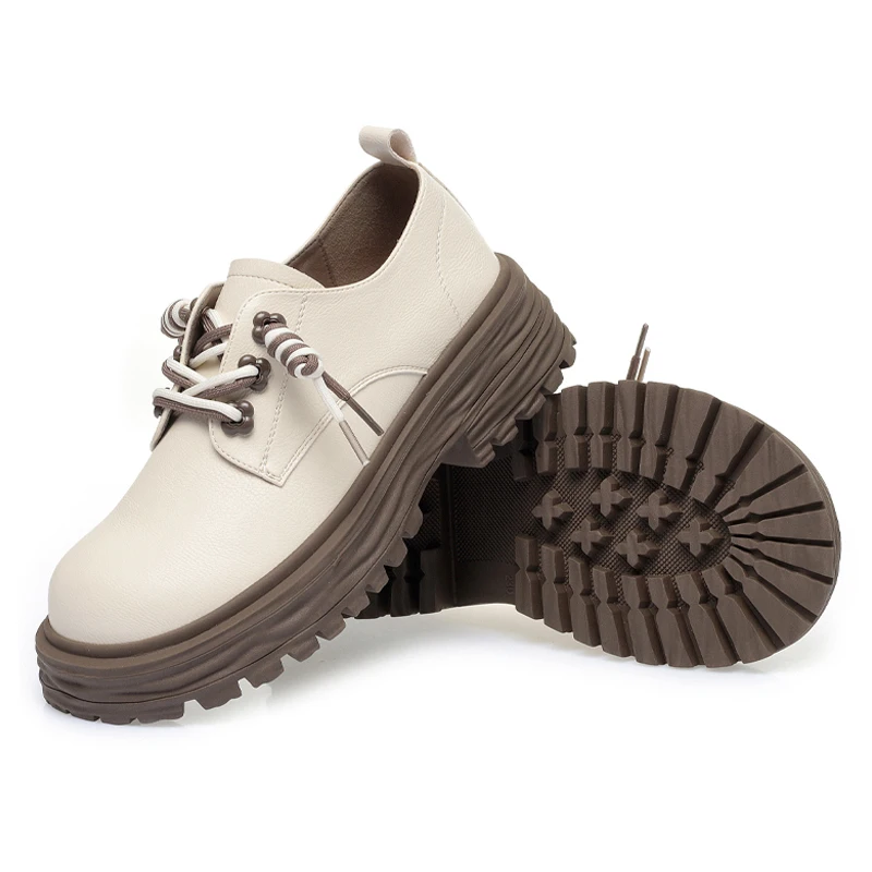 AIYUQI Loafers Women Lace-up British Style Platform Ladies Spring Shoes Comfortable Casual Women's Shoes