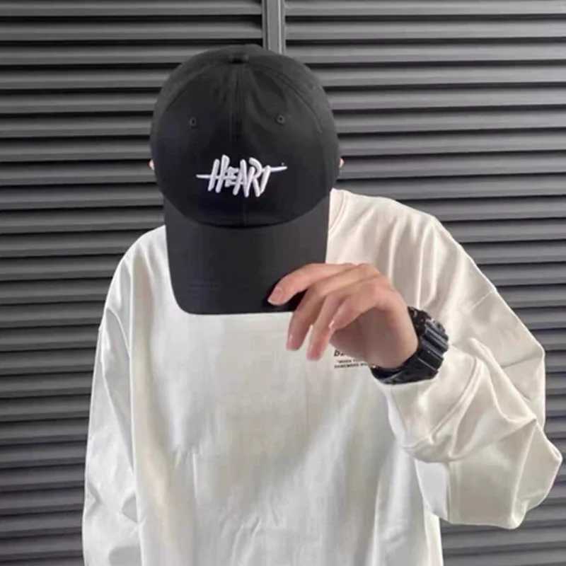Embroidered letter baseball cap solid color foot cap suitable for men and women adjustable outdoor sunlight cotton casual snap cap W241225