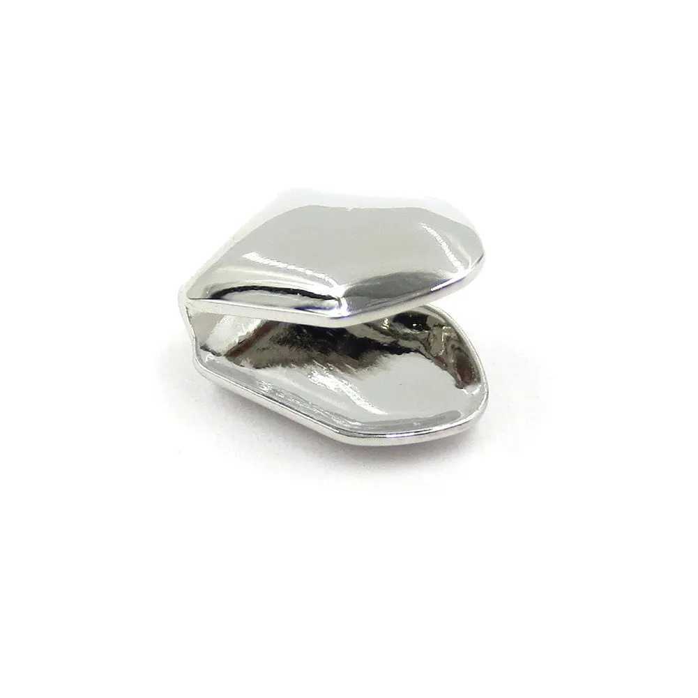 Simple Teeth Grillz Gold/Silver Plated HipHop Single Tooth Grillz Top/Bottom Dental Grill Teeth Cs Men Women Halloween CosplayXJ241225