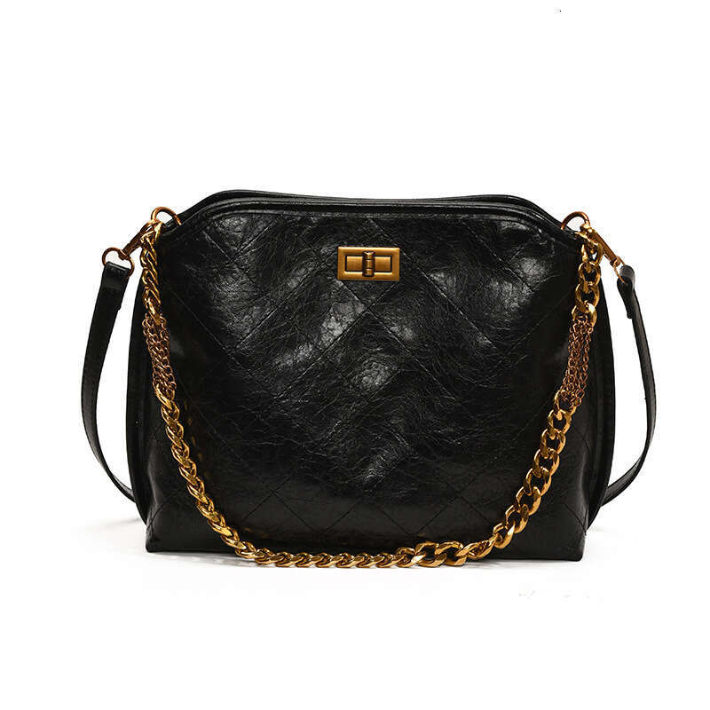 chain handbag women's light luxury single shoulder bag tote puese crossbody shoulder bags autumn winter new trendy and niche diamond grid