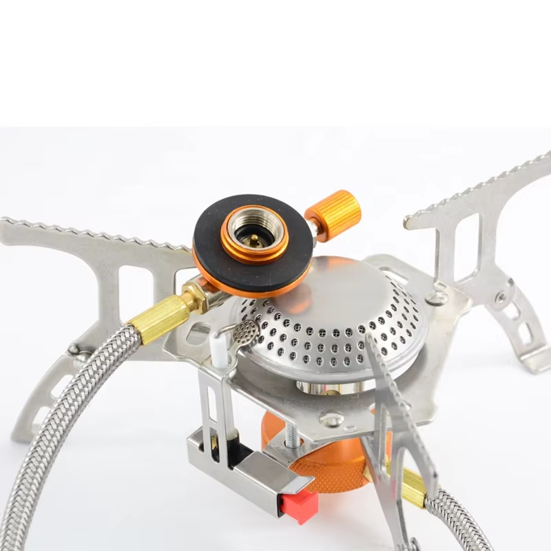 outdoor mini picnic camping gas stove burner portable folding gas cooker furnace