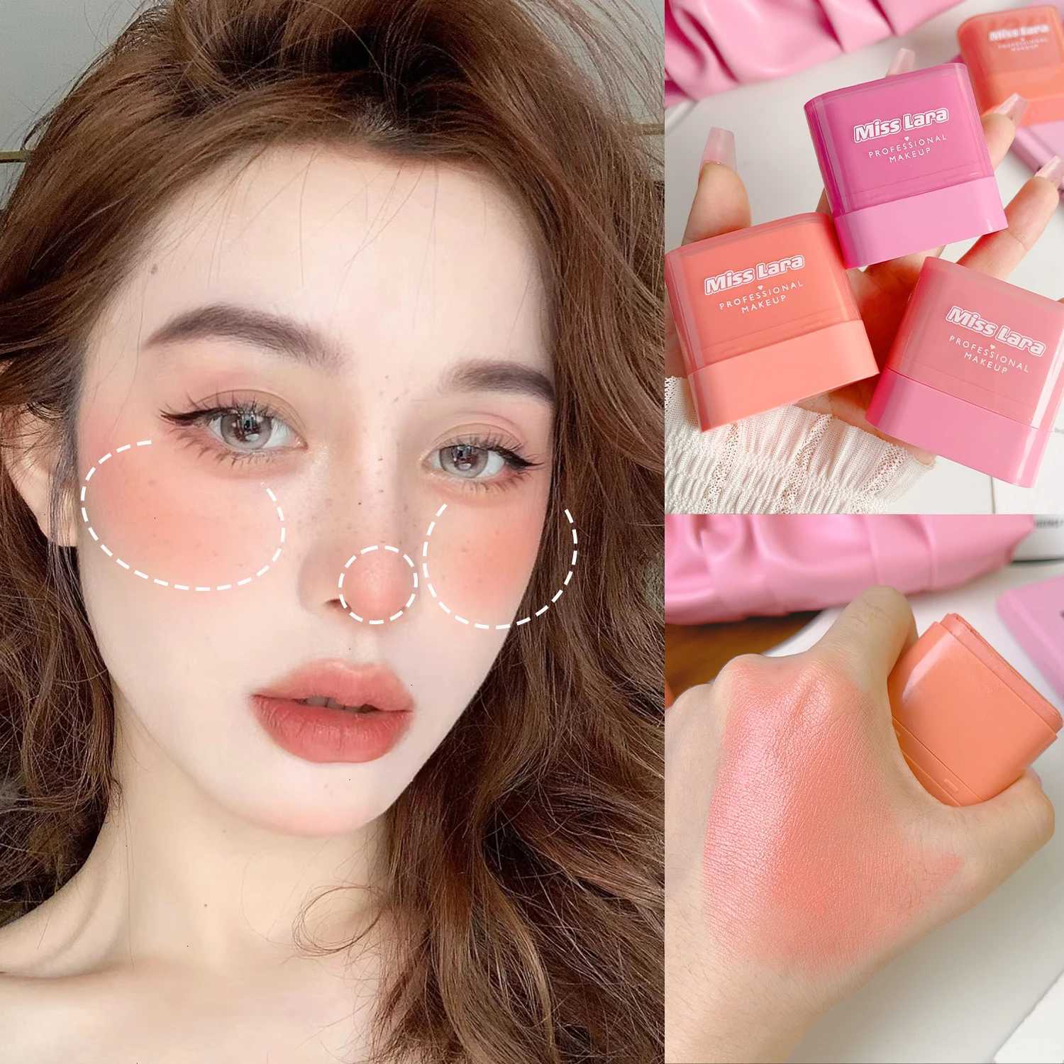 6colors B Stick Long Lasting Natural Rouge Contour Cream Ber Cosmetics Cheek Lip Tinted Waterproof Smooth B MakeupXJ241225