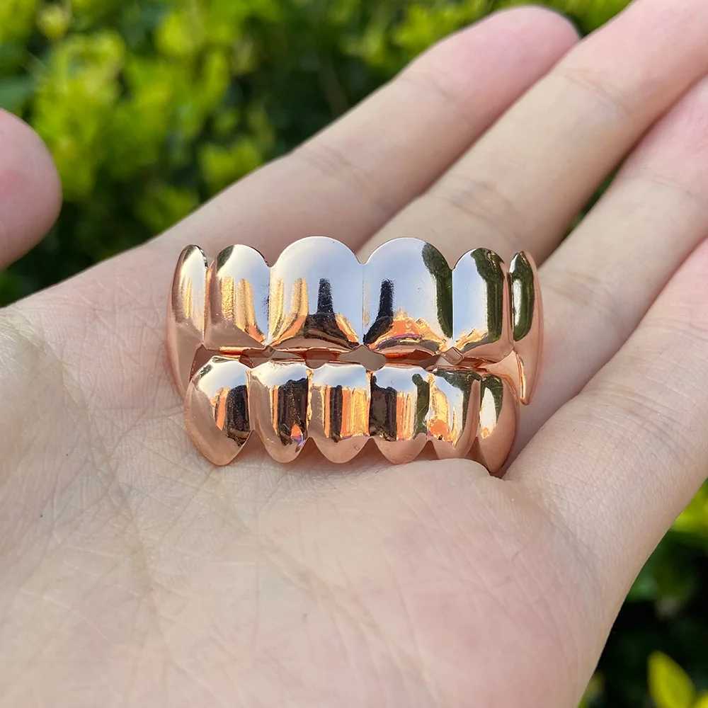 RACHELZ Hip Hop 6/6 Fangs Tooth Cs For Women Men Punk Teeth Grillz Rper Jewelry Gift Dental GrillXJ241225