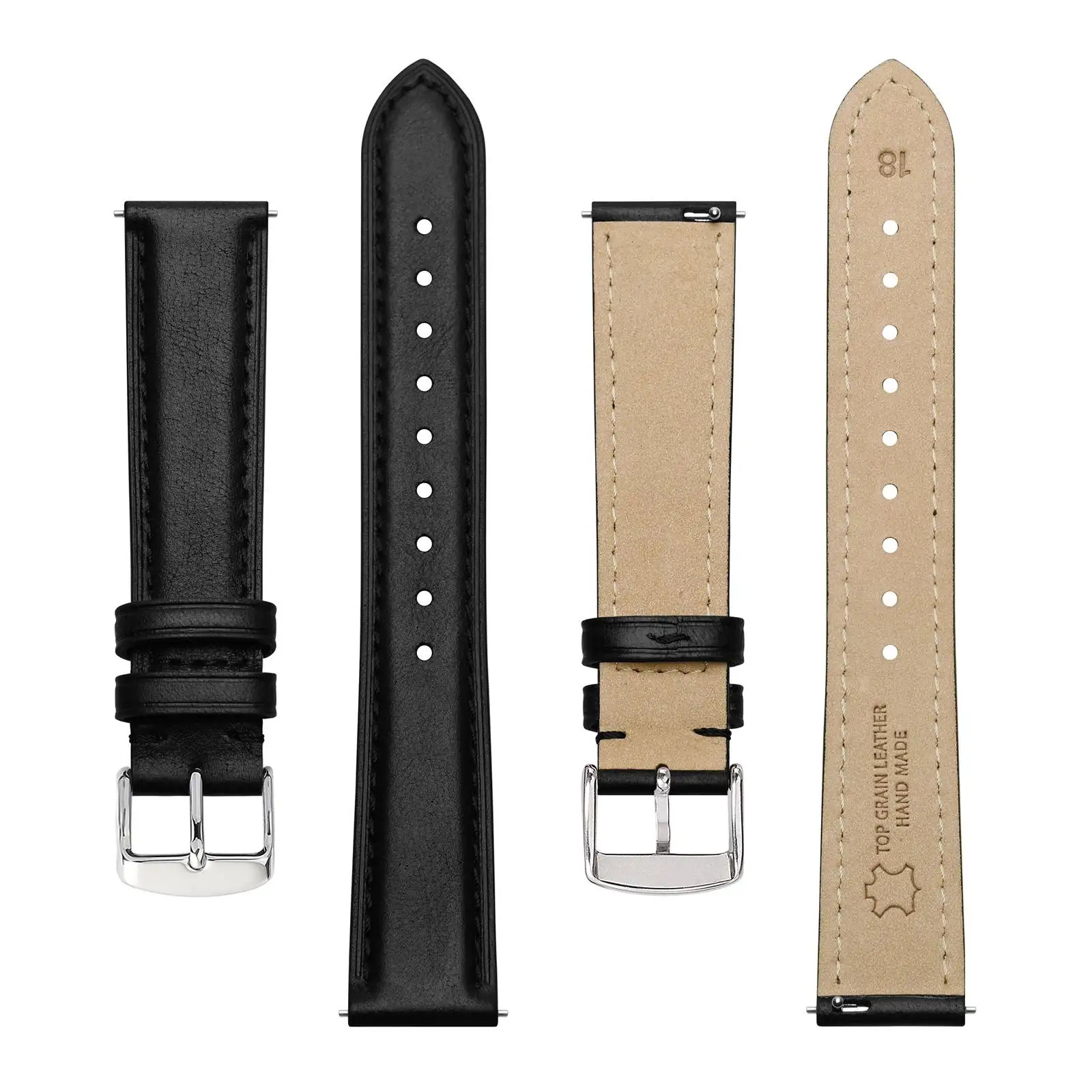 BISONSTRAP Women Watch Strap 12mm 14mm 15mm 16mm 18mm 20mm Leather Watch Band Quick ReleaseReplacement Brecelet 241225