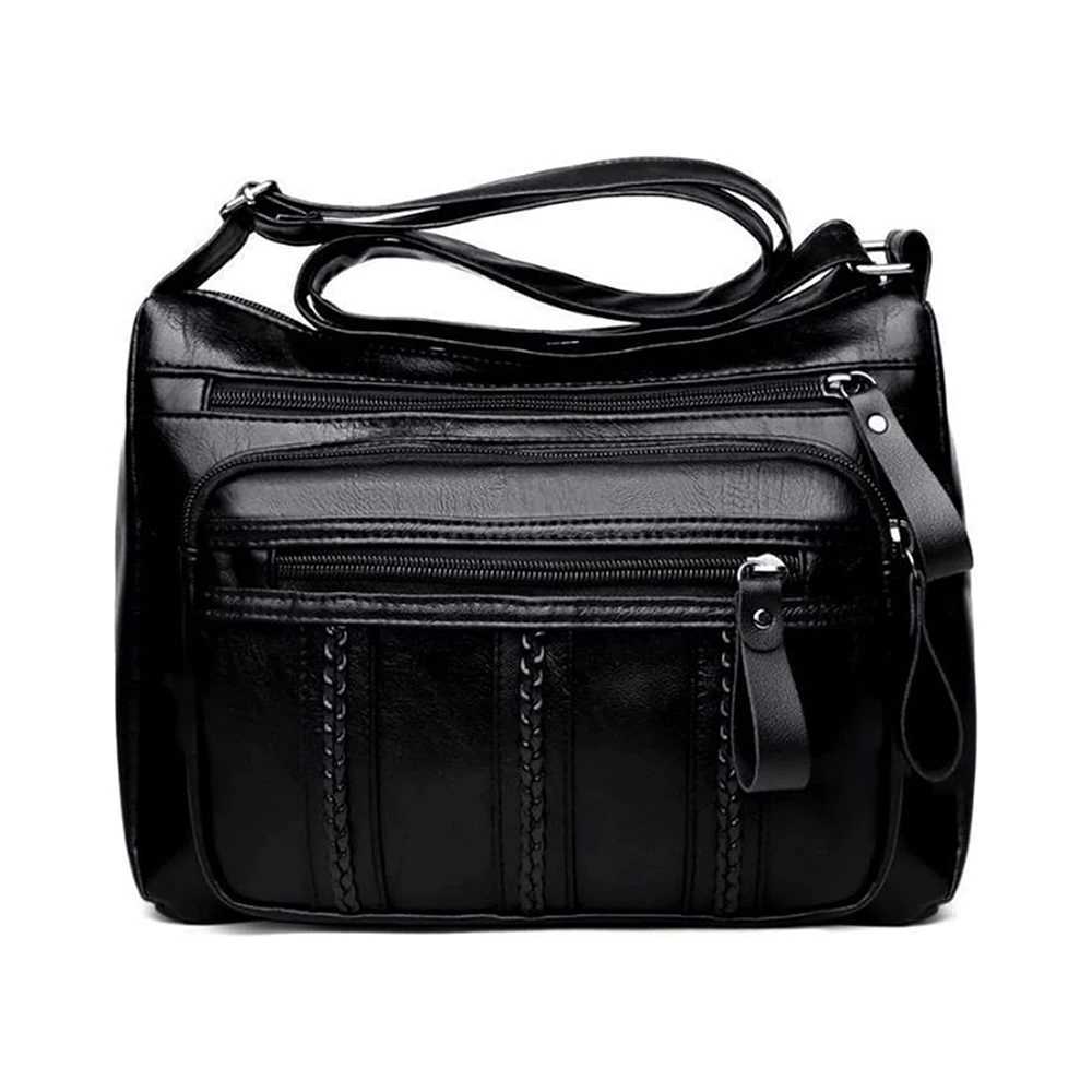 Womens Bag PU Soft Leather Ladies Fi Simple Shoulder Bags Moms Bags Crossbody Bag Purse With Adjustable Strap SahelXJ241225