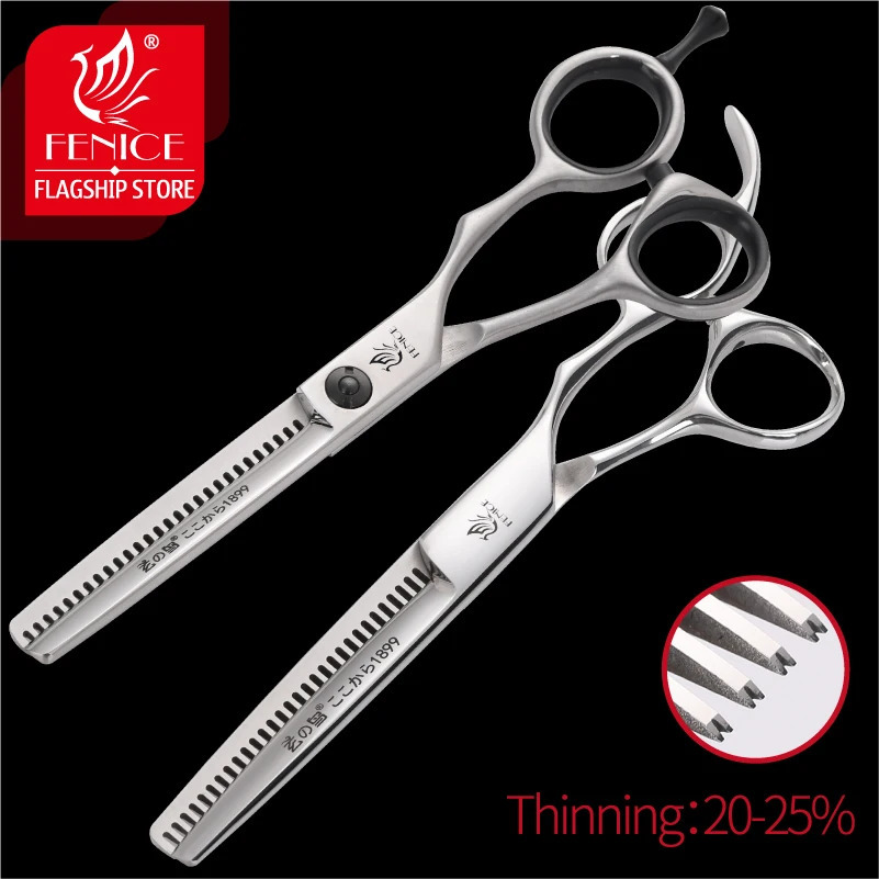 Fenice 5.5/6 inch hair thinning scissors hair scissors professional barber back hairdressing scissors thinning rate 20-25% 241225