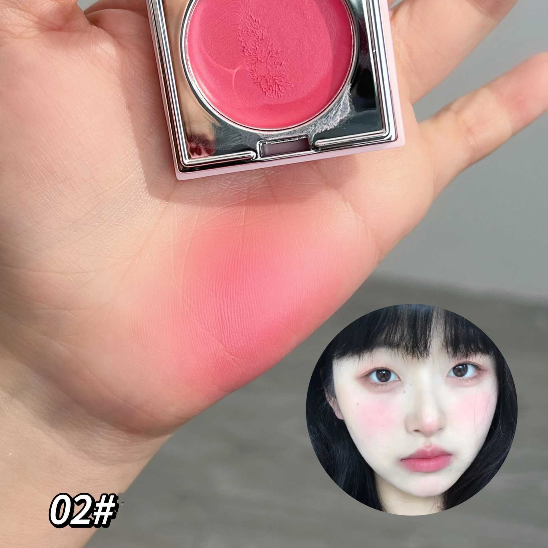 Matte Natural Mud B Lipstick Cream 3 in1 Lasting Brightening Moisturizing Lip Cheek Eye Balm Face Ber Waterproof MakeupXJ241225