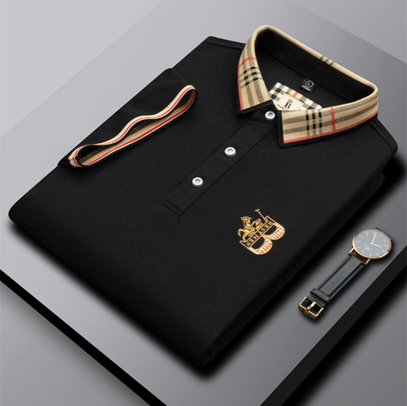 Man Tshirts Polo Short Sleeve Embroidery Cotton Fashion Men s Clothing Casual Men's Tees 100% cotton 4XL 3XL