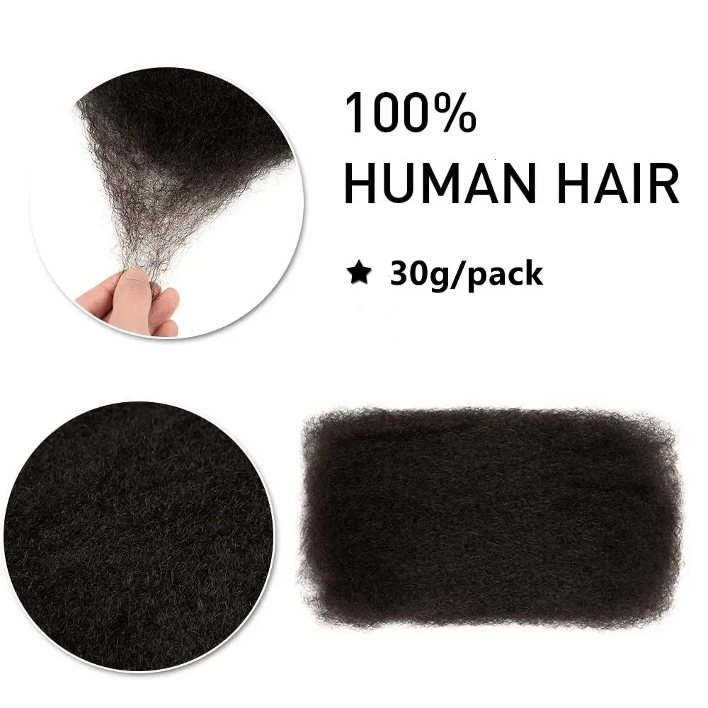 Brazilian Hair Afro kinky Curly Bulk Human Hair For Braiding 1 Bundle 30g/pc Natural Color Braids Hair No Weft For Women 241225