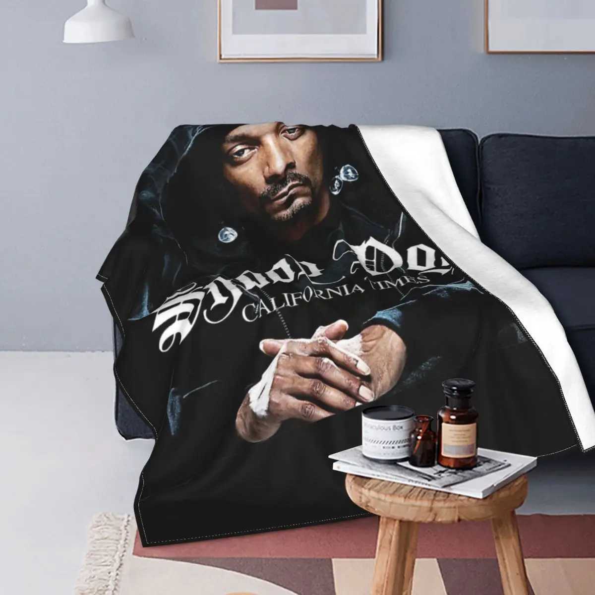 Snoop Dogg Cfornia Times Blanket Fuzzy Vintage Breathable Throw Blanket for Home Restaurant SummerC241225