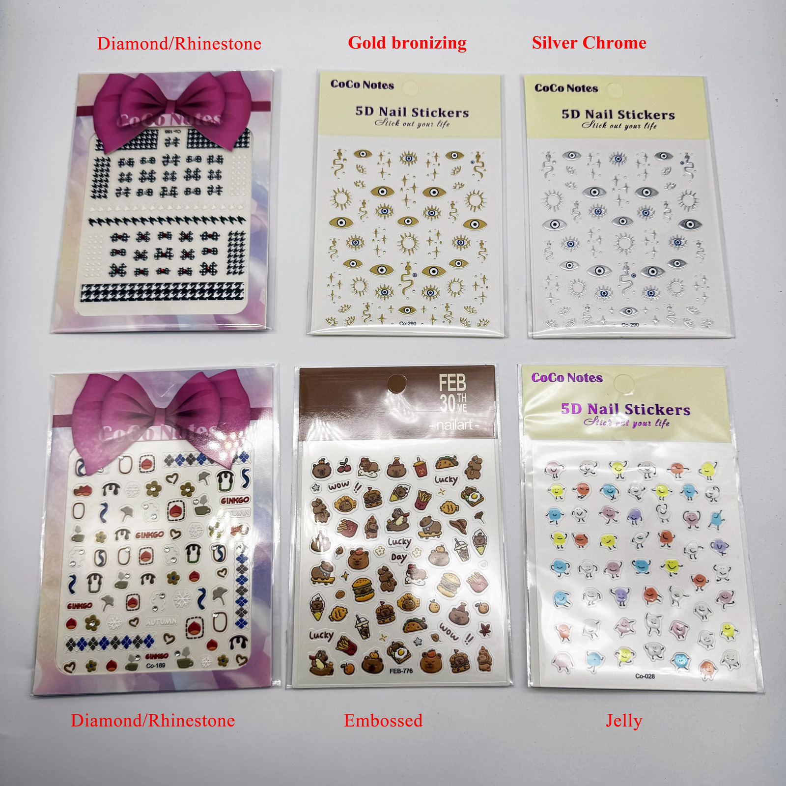 Custom n Sticker for Nails 5D Embossed Gold Bronzing Stamping Nail Sticker Decals Manicure Pedicure Customized 241225