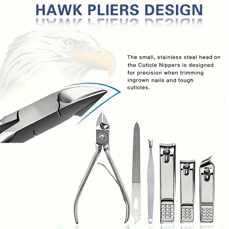 19pcs Nail Clippers Manicure Tool Set With Portable Travel Case Cuticle Nippers And Cutter Kit To Remove Dead Skin Grooming Kit 241225